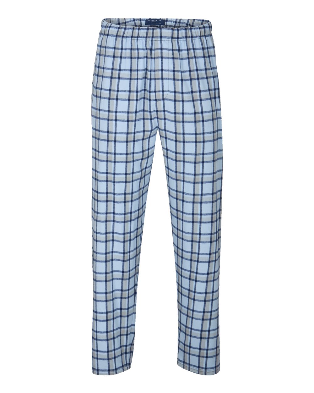 Men's Harley Flannel Pants - Front - B13203251 - Heritage Carolina Blue Plaid