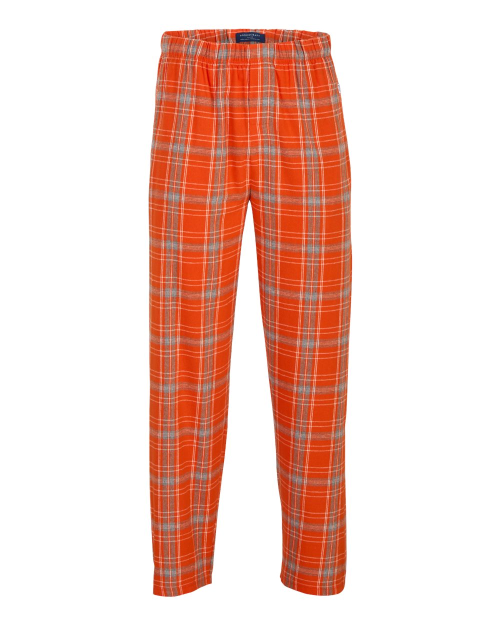 Men's Harley Flannel Pants - Front - B13203431 - Burnt Orange Kingston Plaid