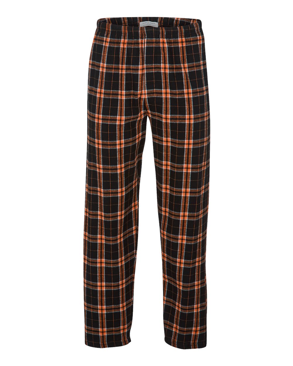 Men's Harley Flannel Pants - Front - B13203685 - Orange/ Black Plaid