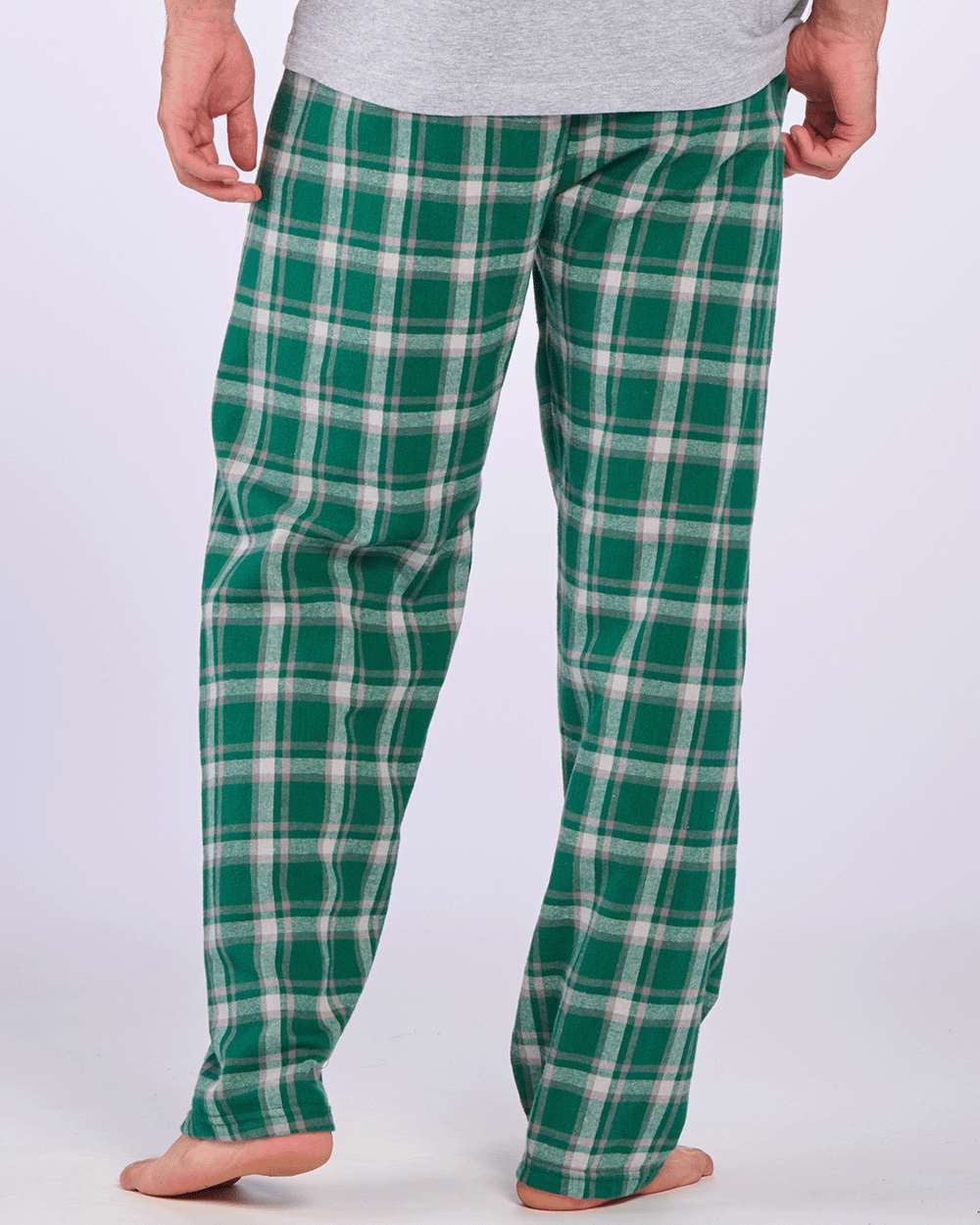 Men's Harley Flannel Pants - OnModelBack - B13203101 - Heritage Hunter Plaid