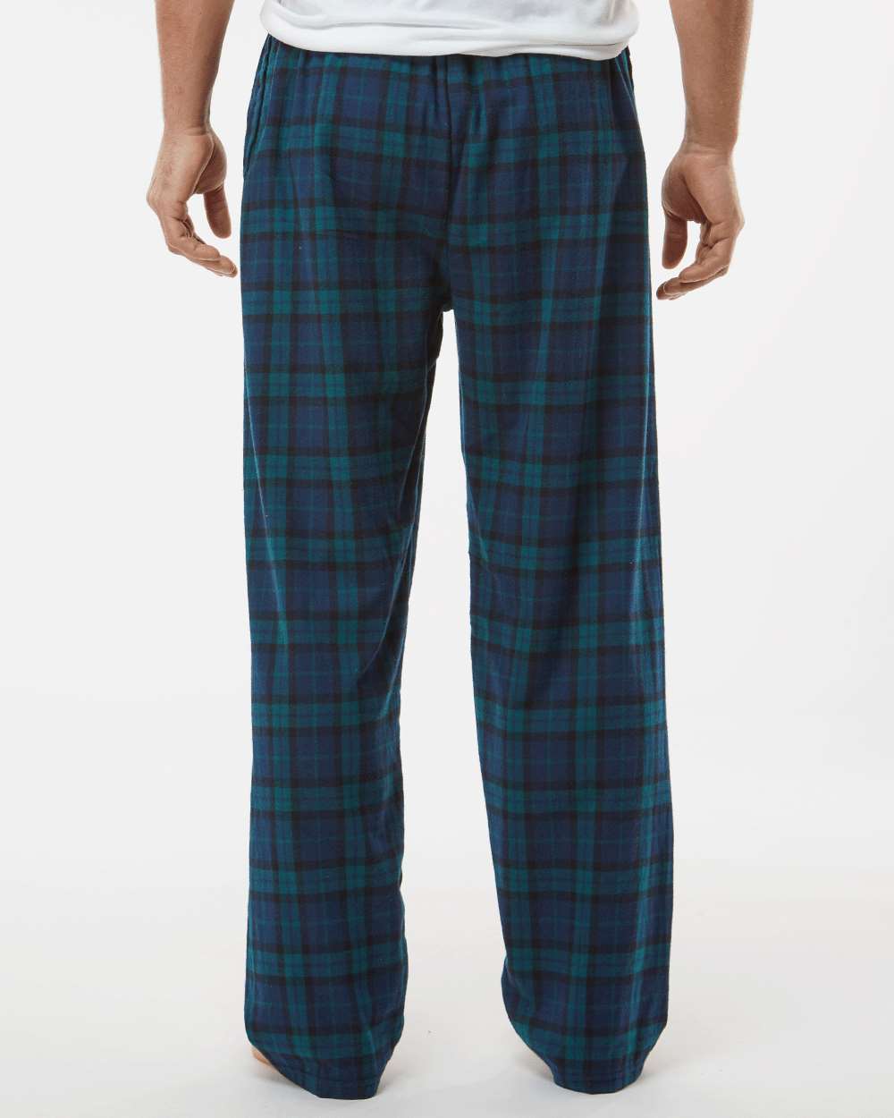 Men's Harley Flannel Pants - OnModelBack - B13203391 - Scottish Tartan Plaid