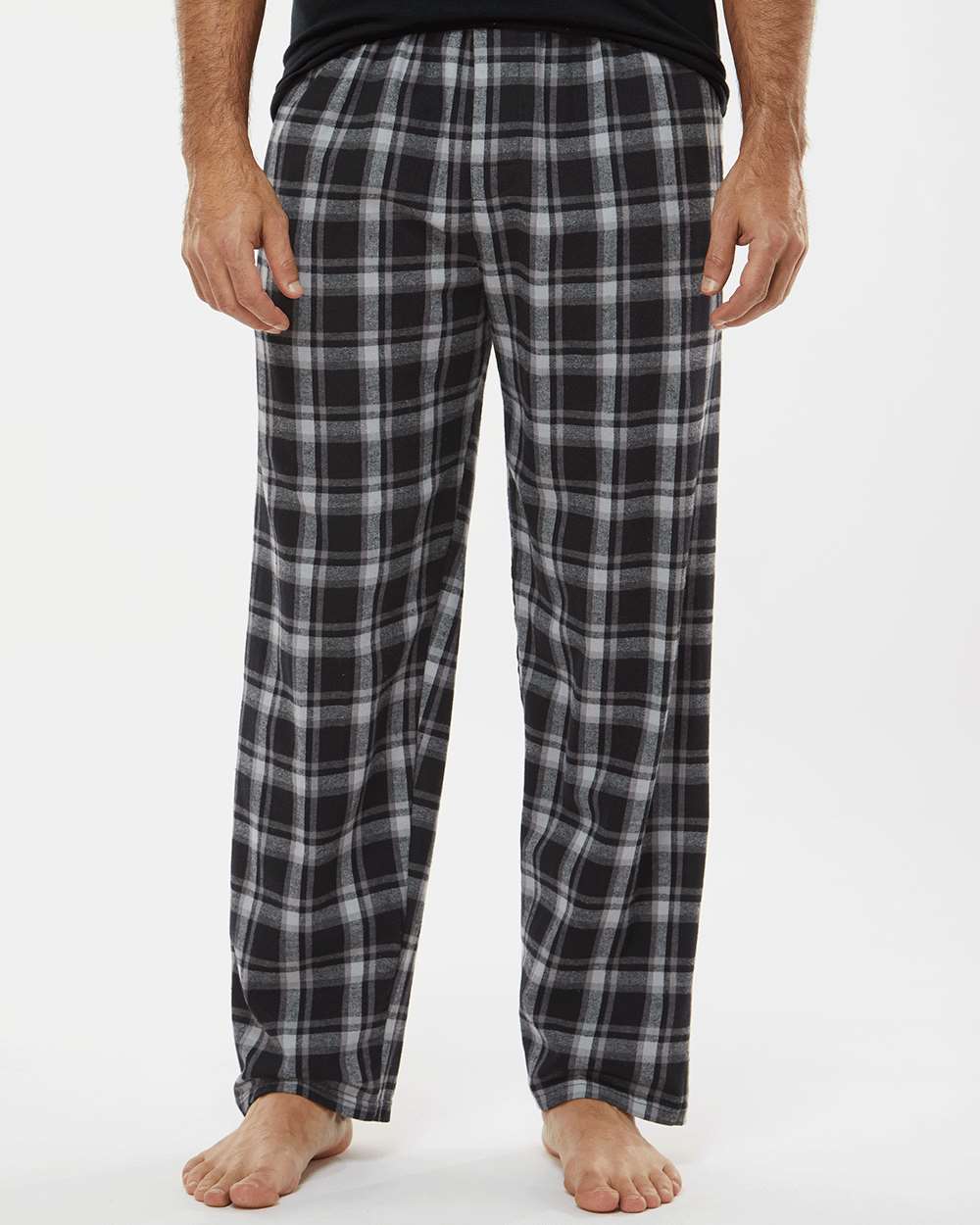 Men's Harley Flannel Pants - OnModelFront - B13203501 - Heritage Black Plaid