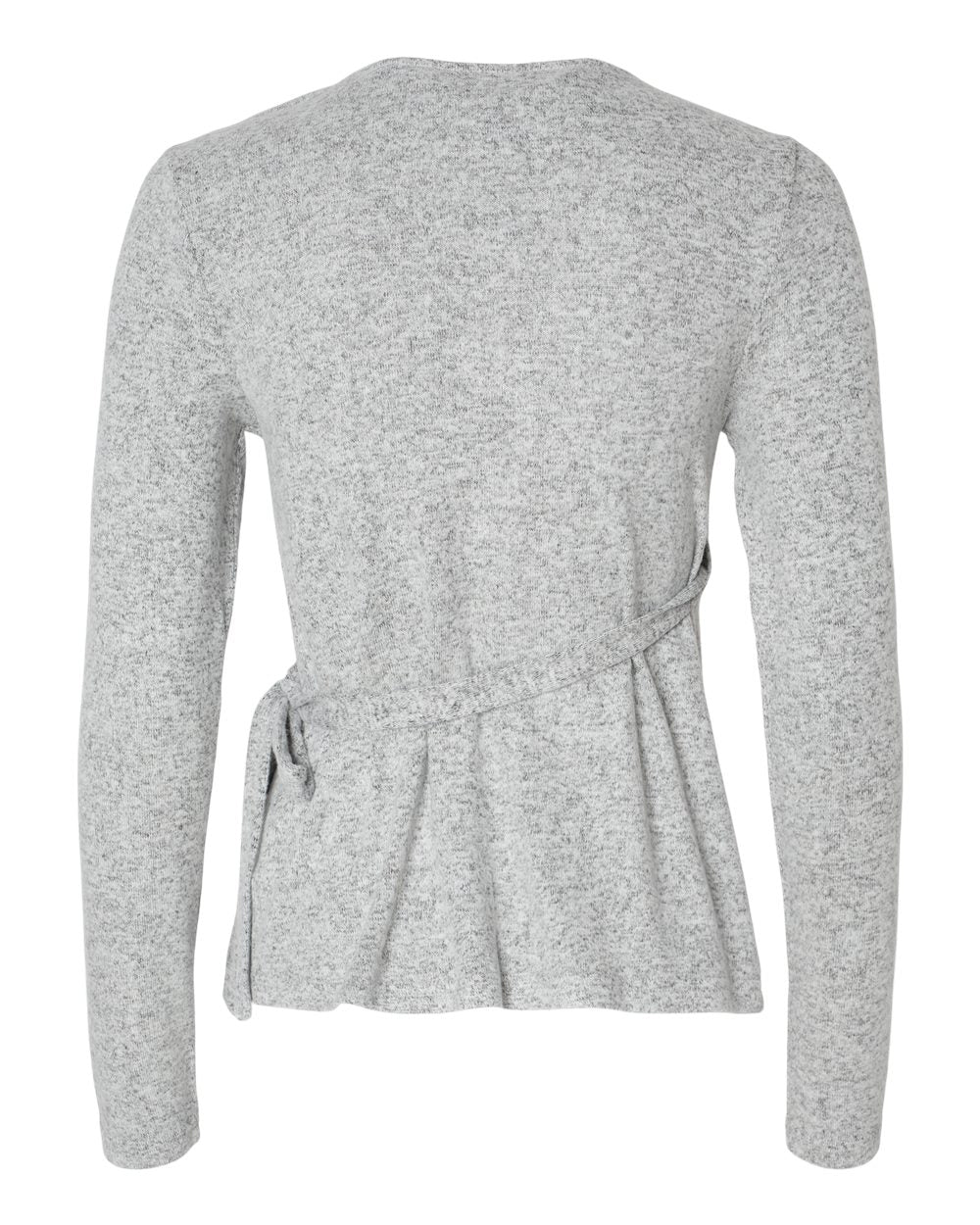 Women's Cuddle Wrap Top - Back - B13303591 - Oxford Heather