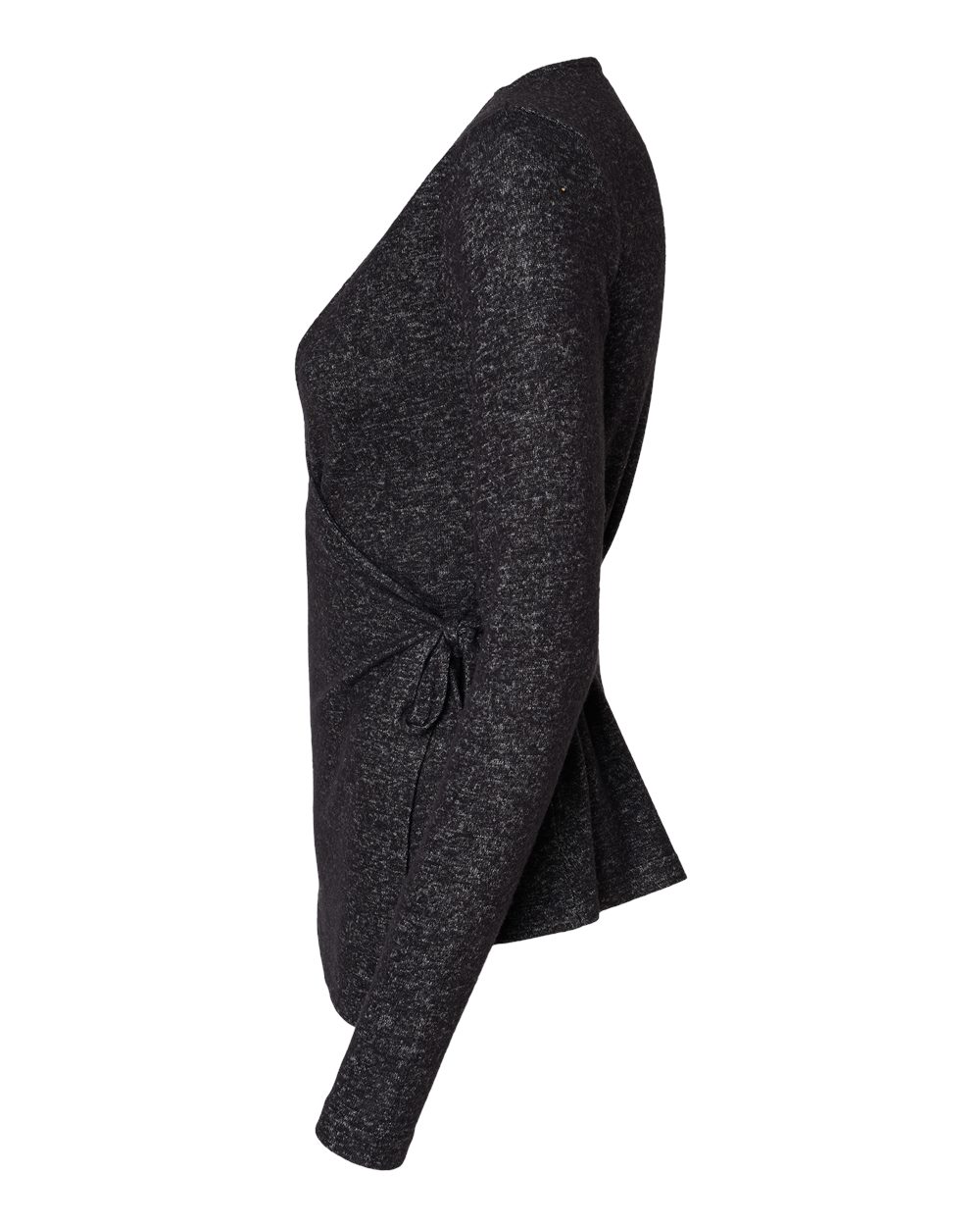 Women's Cuddle Wrap Top - DirectSide - B13303501 - Black Heather