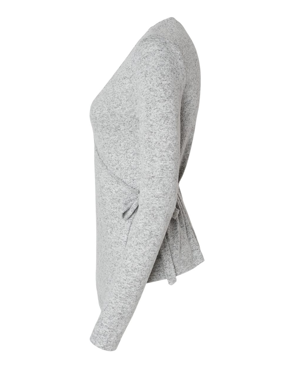 Women's Cuddle Wrap Top - DirectSide - B13303591 - Oxford Heather