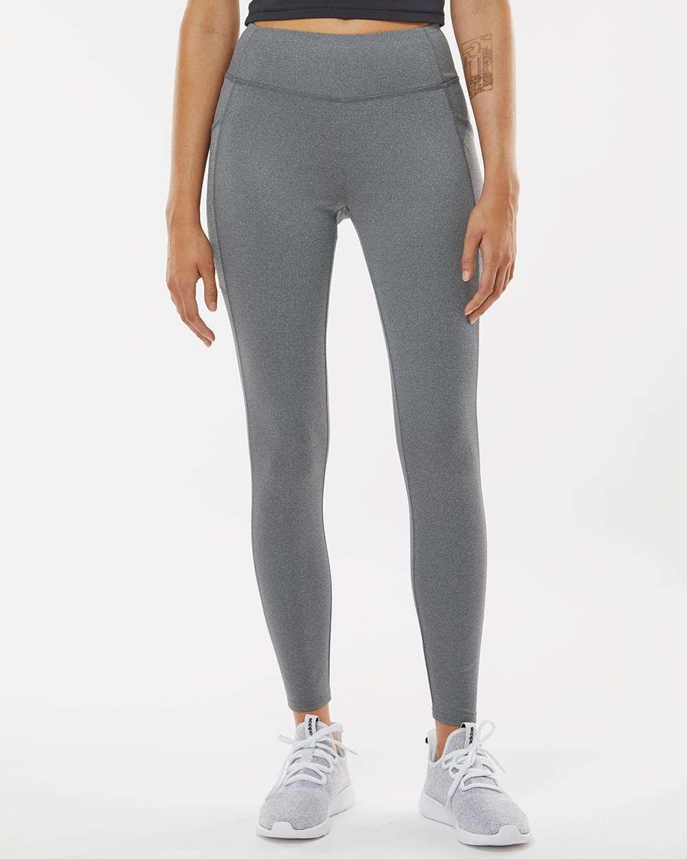 Women's Luna Leggings - OnModelFront - B14303591 - Slate Heather