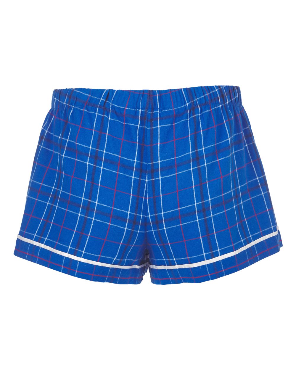 Women's Flannel Shorts - Back - B14403131 - Royal Field Day Plaid