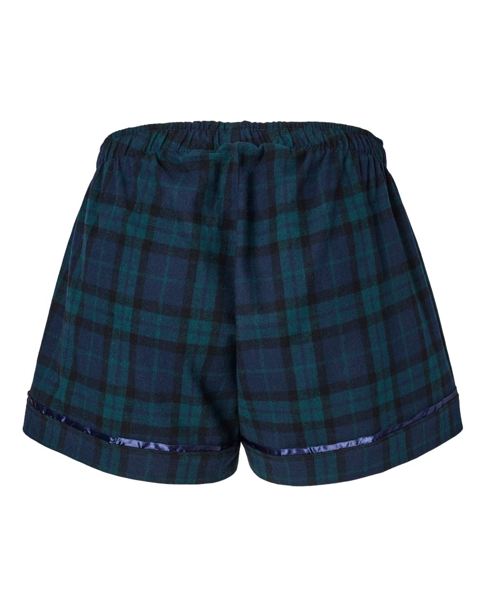 Women's Flannel Shorts - Back - B14403611 - Scottish Tartan Plaid