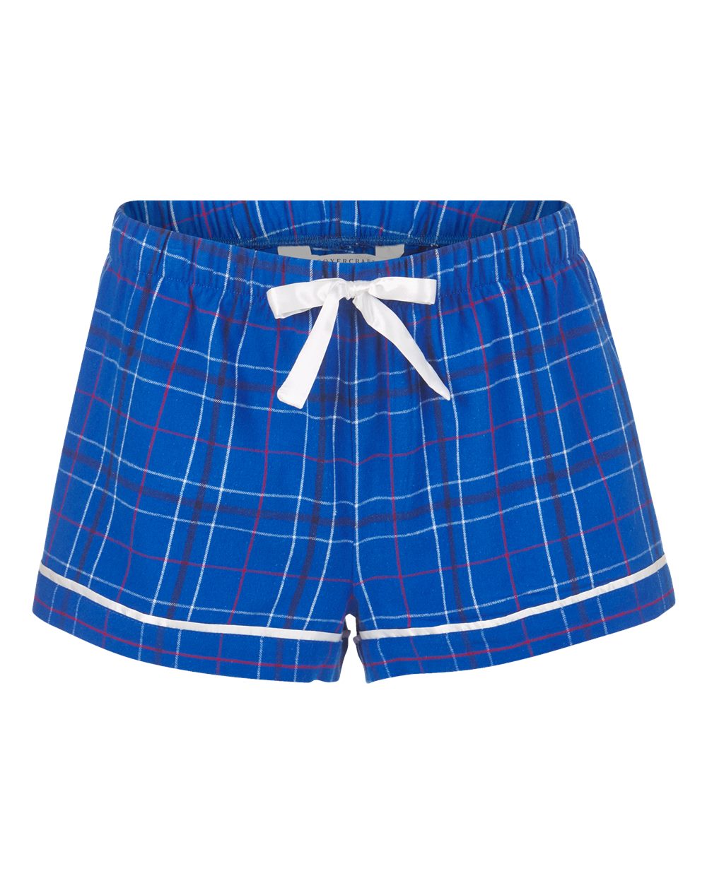 Women's Flannel Shorts - Front - B14403131 - Royal Field Day Plaid