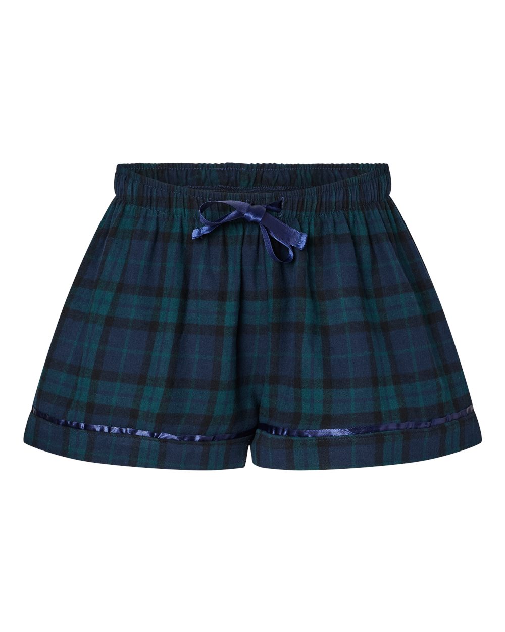 Women's Flannel Shorts - Front - B14403611 - Scottish Tartan Plaid