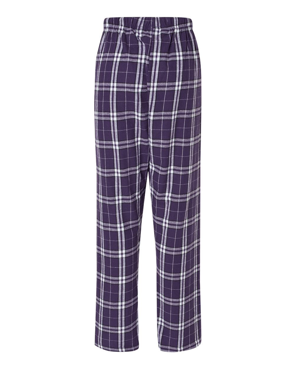 Women's Haley Flannel Pants - Back - B14603221 - Purple/ White Plaid