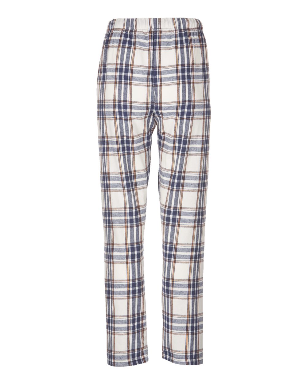 Women's Haley Flannel Pants - Back - B14603241 - Natural Indigo Plaid