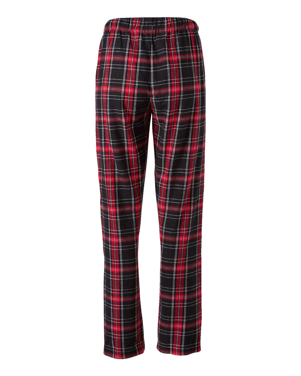 Women's Haley Flannel Pants - Back - B14603391 - Black/ Red Kingston Plaid