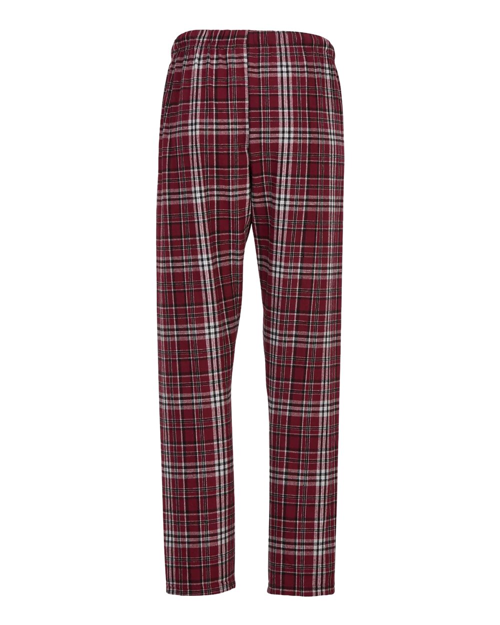 Women's Haley Flannel Pants - Back - B14603441 - Maroon Plaid