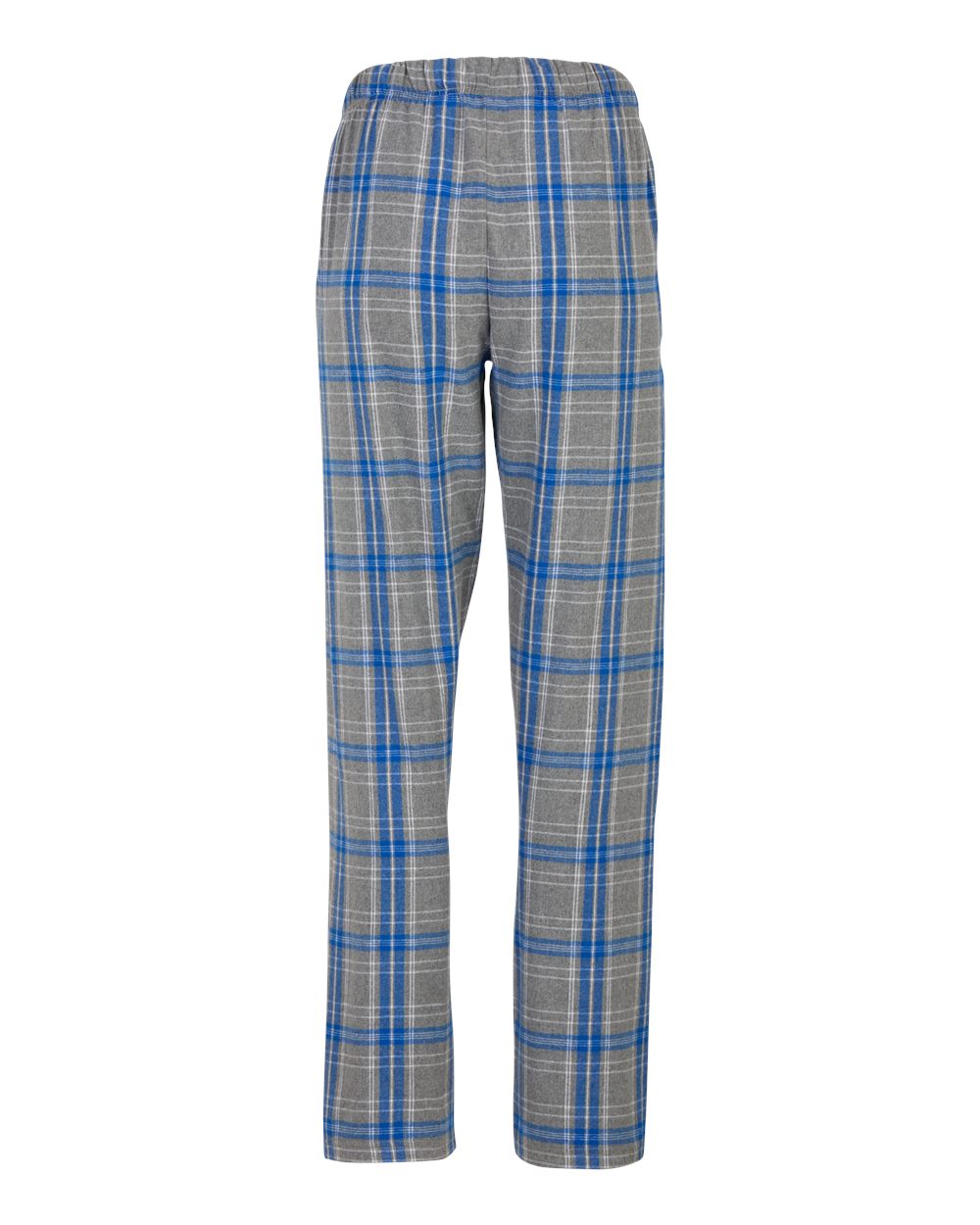 Women's Haley Flannel Pants - Back - B14603471 - Oxford Heather/ Royal Kingston