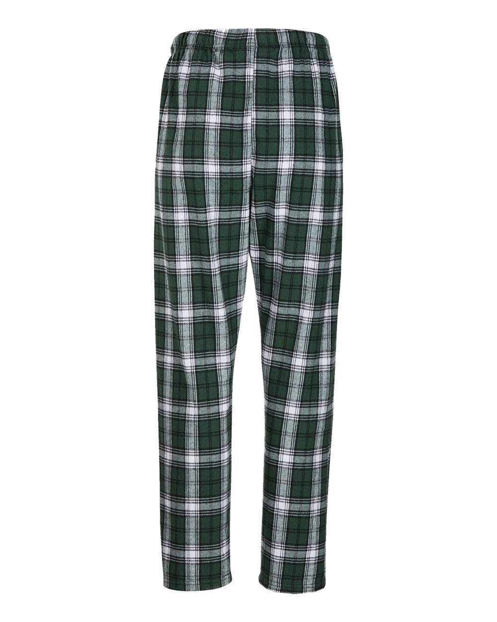 Women's Haley Flannel Pants - Back - B14603921 - Green/ White Plaid