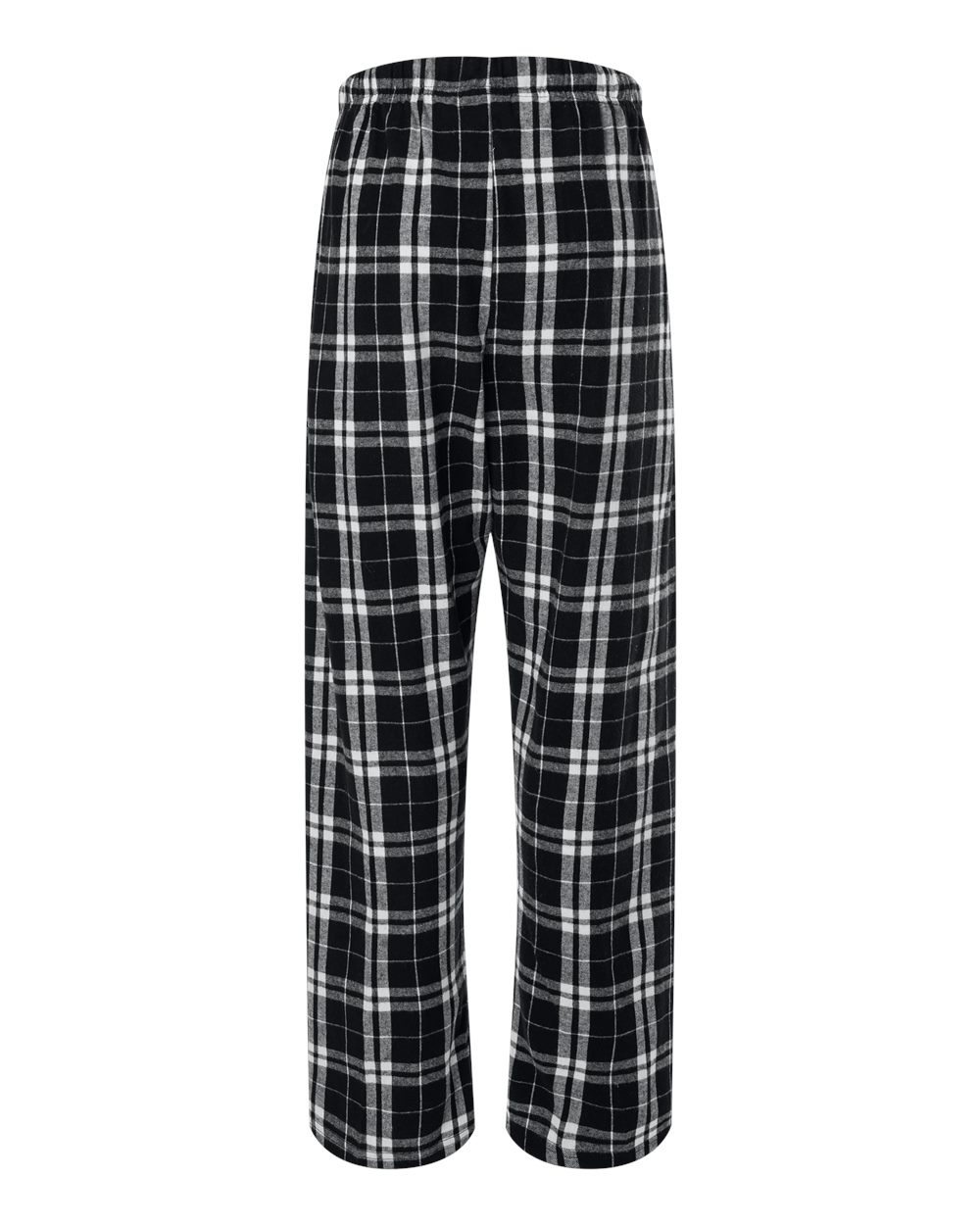 Women's Haley Flannel Pants - Back - B14603931 - Black/ White