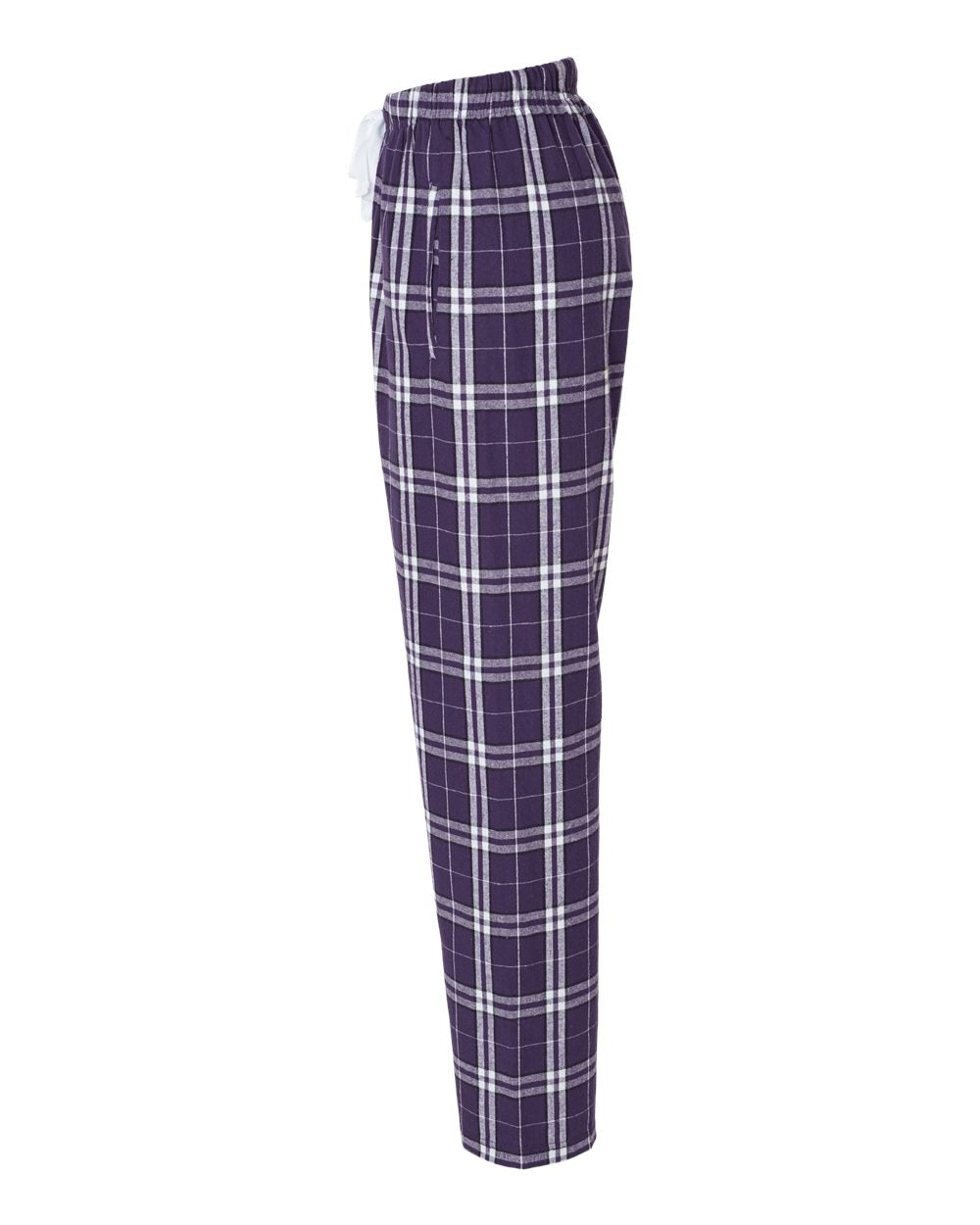 Women's Haley Flannel Pants - DirectSide - B14603221 - Purple/ White Plaid
