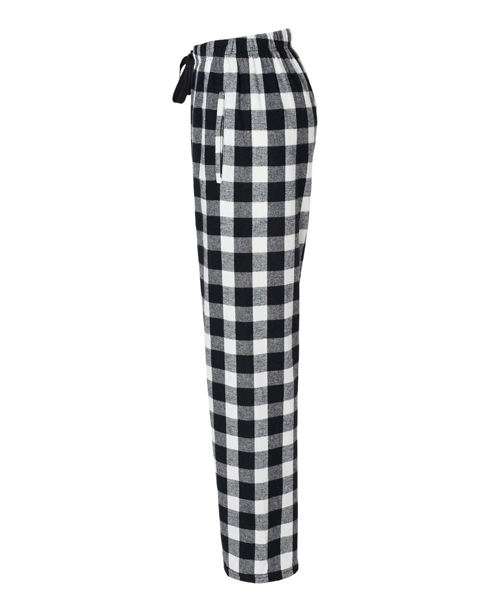 Women's Haley Flannel Pants - DirectSide - B14603501 - Black/ White Buffalo Plaid