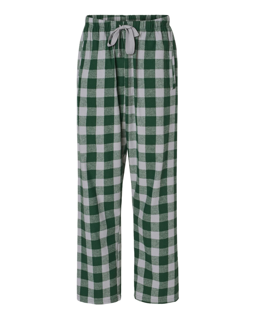 Women's Haley Flannel Pants - Front - B14603111 - Green/ Oxford Buffalo