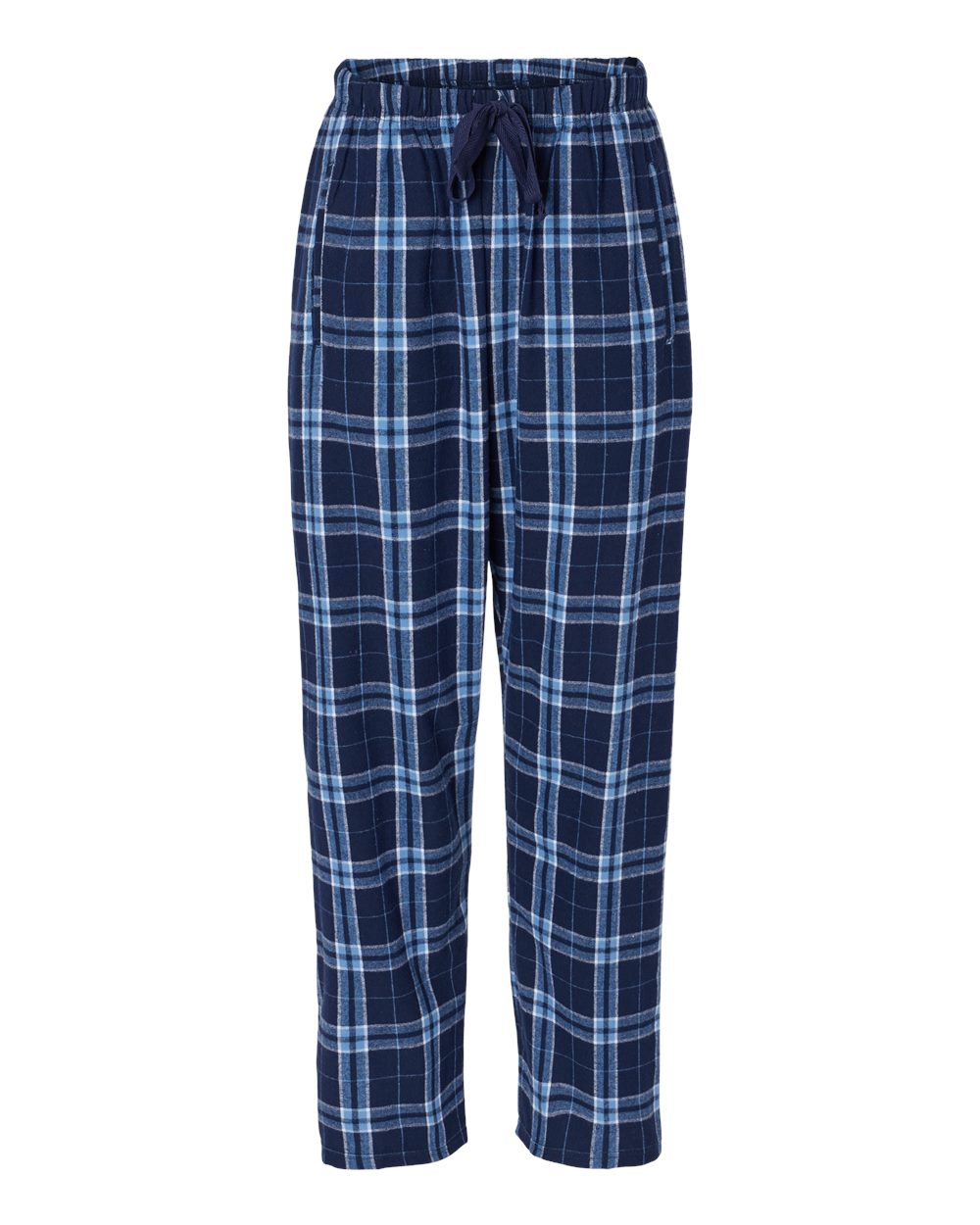 Women's Haley Flannel Pants - Front - B14603161 - Navy/ Columbia Plaid
