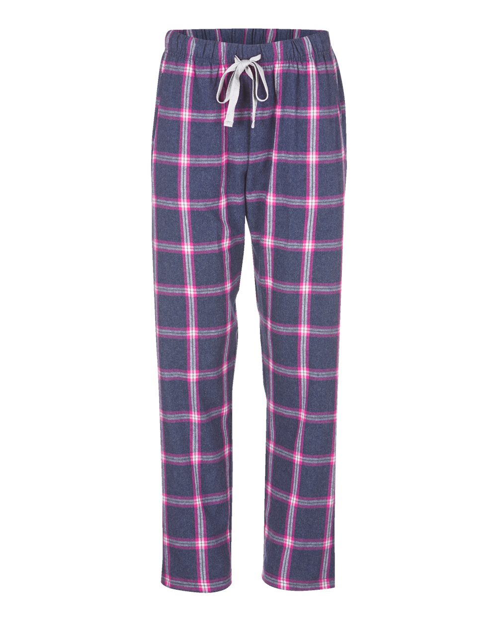 Women's Haley Flannel Pants - Front - B14603326 - Navy Pink Tomboy Plaid