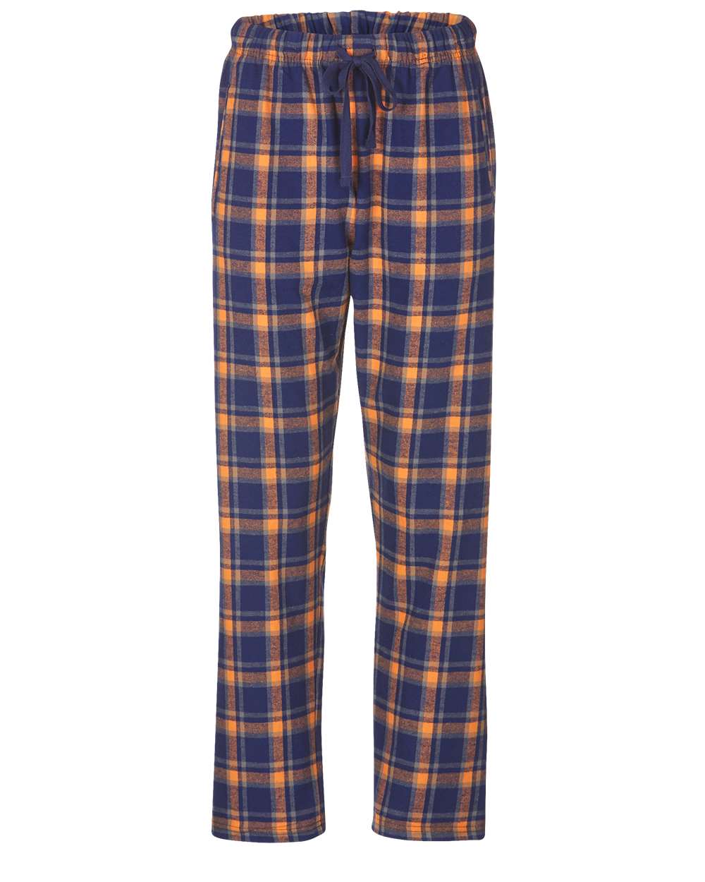 Women's Haley Flannel Pants - Front - B14603331 - Heritage Navy/ Orange/ Grey Plaid