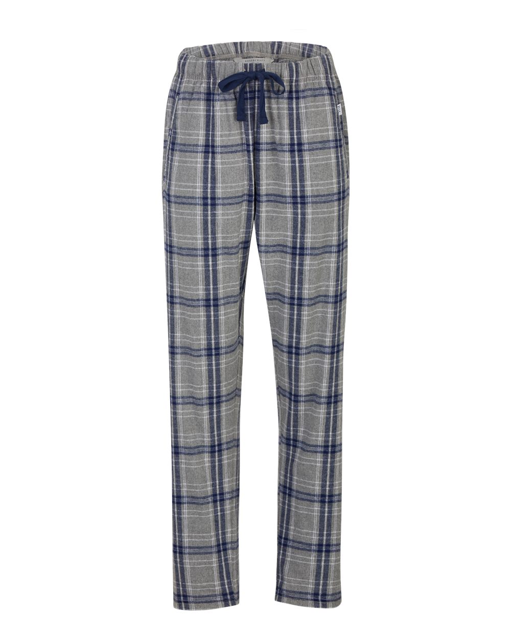 Women's Haley Flannel Pants - Front - B14603451 - Oxford Heather/ Navy Kingston