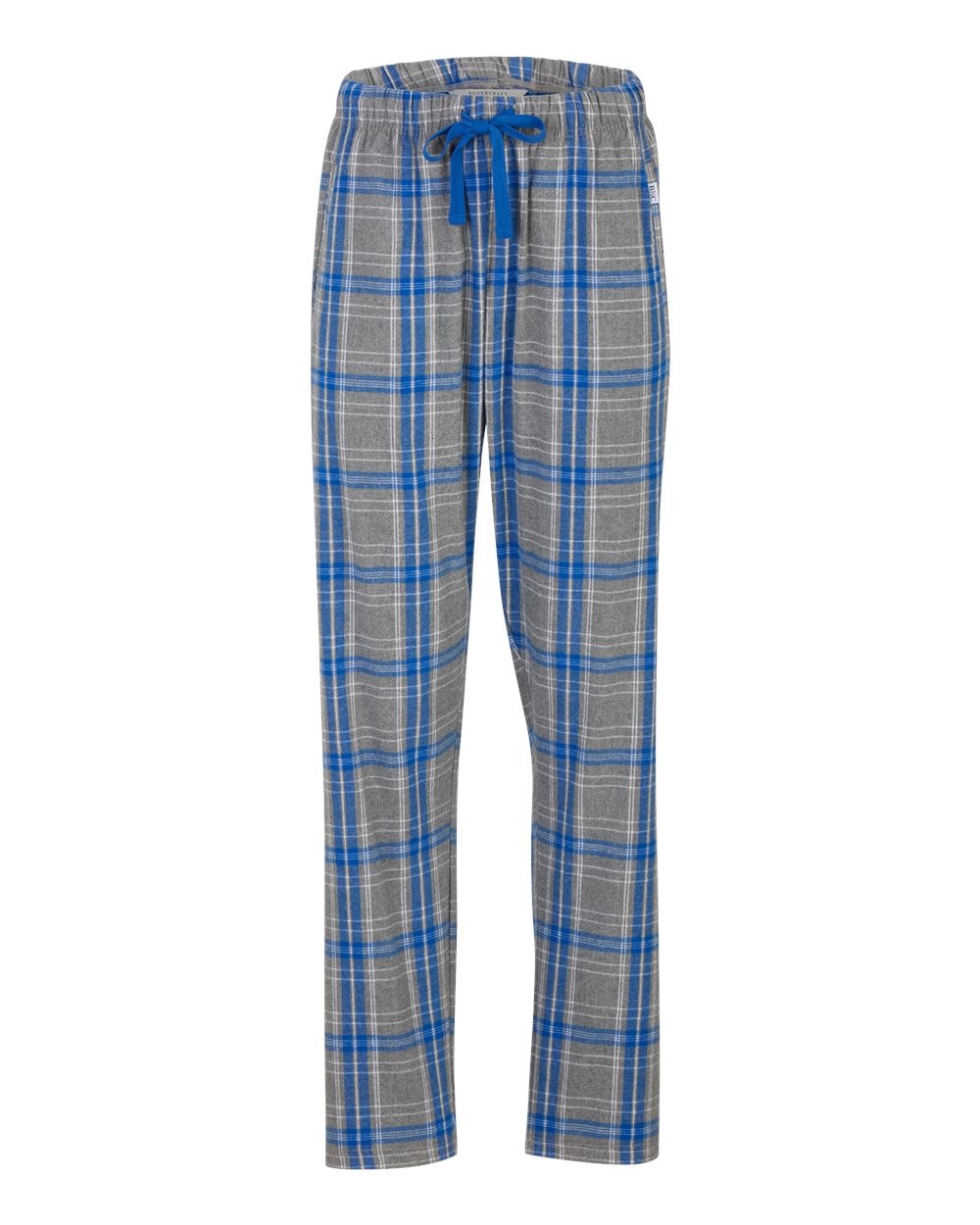 Women's Haley Flannel Pants - Front - B14603471 - Oxford Heather/ Royal Kingston