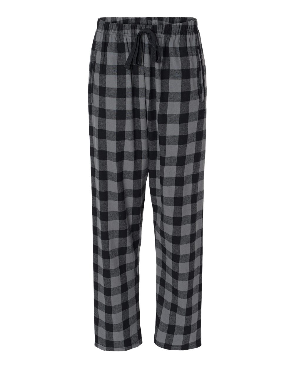 Women's Haley Flannel Pants - Front - B14603581 - Charcoal/ Black Buffalo