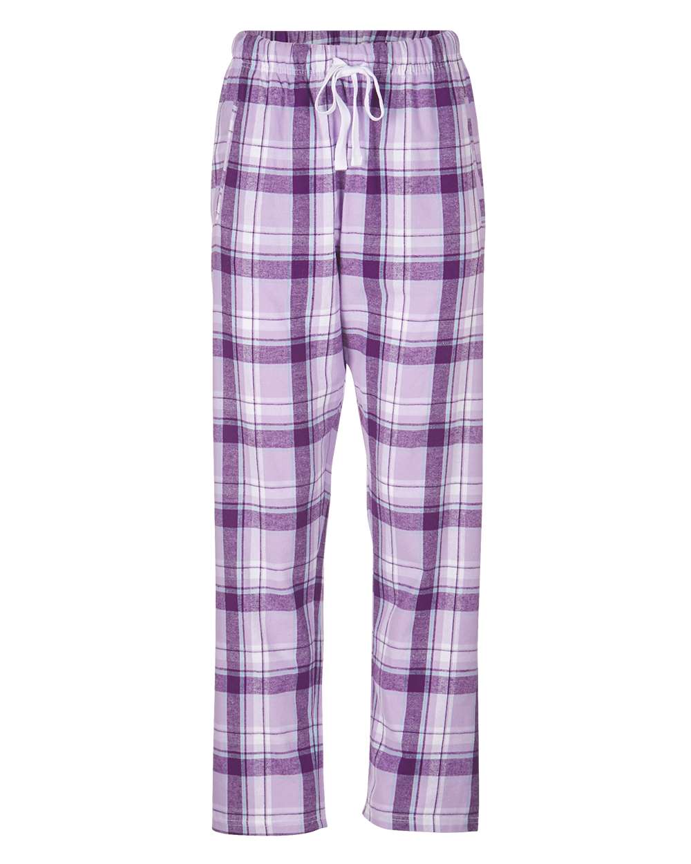 Women's Haley Flannel Pants - Front - B14603671 - Lavender Sophia Plaid