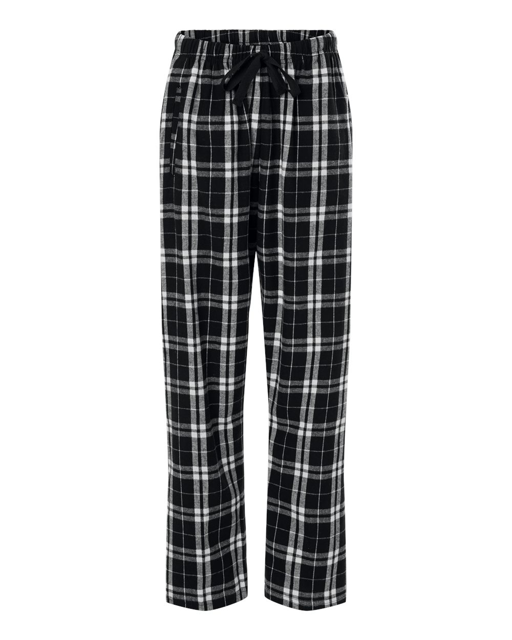 Women's Haley Flannel Pants - Front - B14603931 - Black/ White
