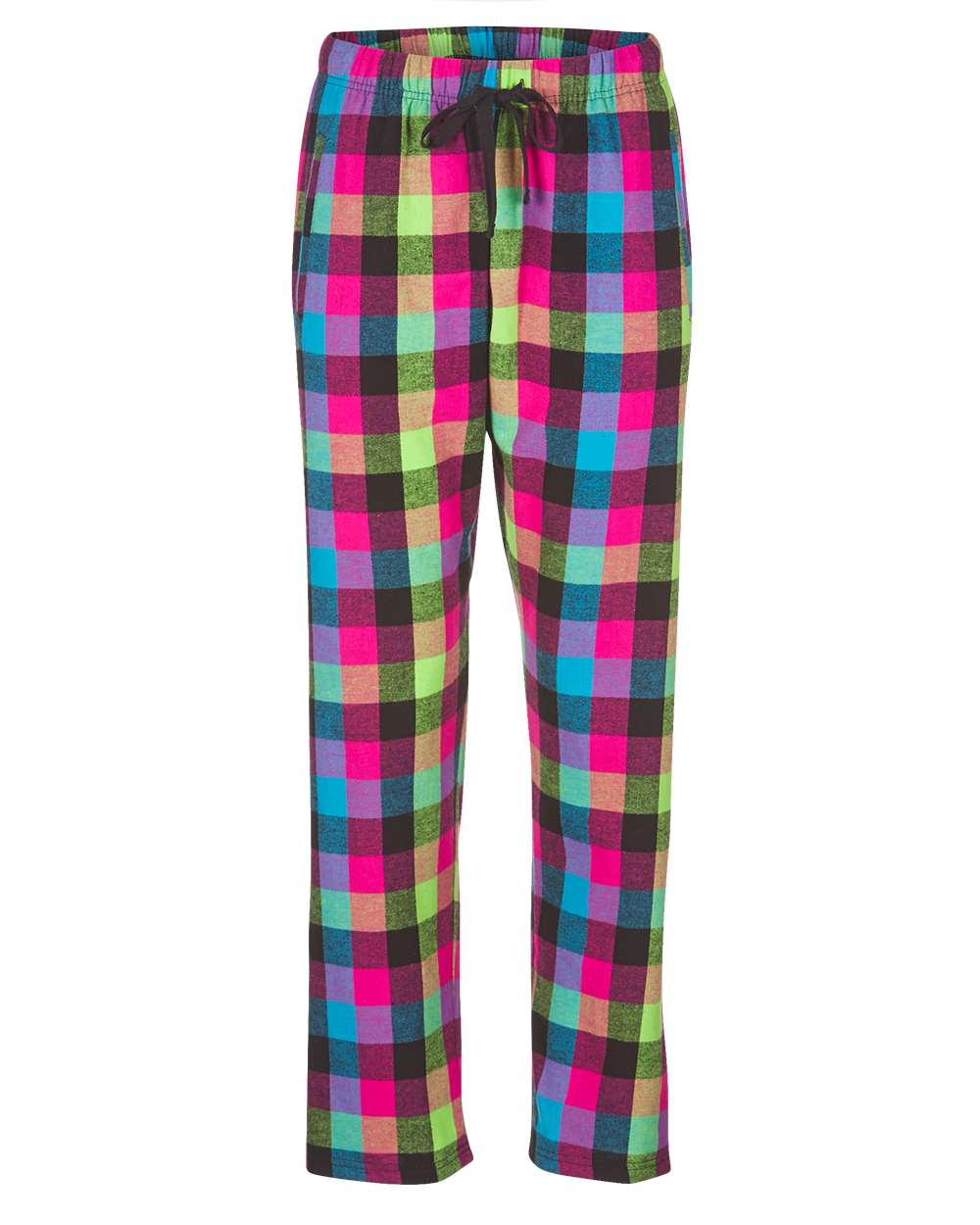 Women's Haley Flannel Pants - Front - B14603981 - Neon Buffalo