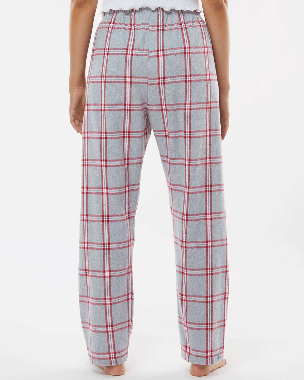 Women's Haley Flannel Pants - OnModelBack - B14603091 - Oxford Red Tomboy Plaid