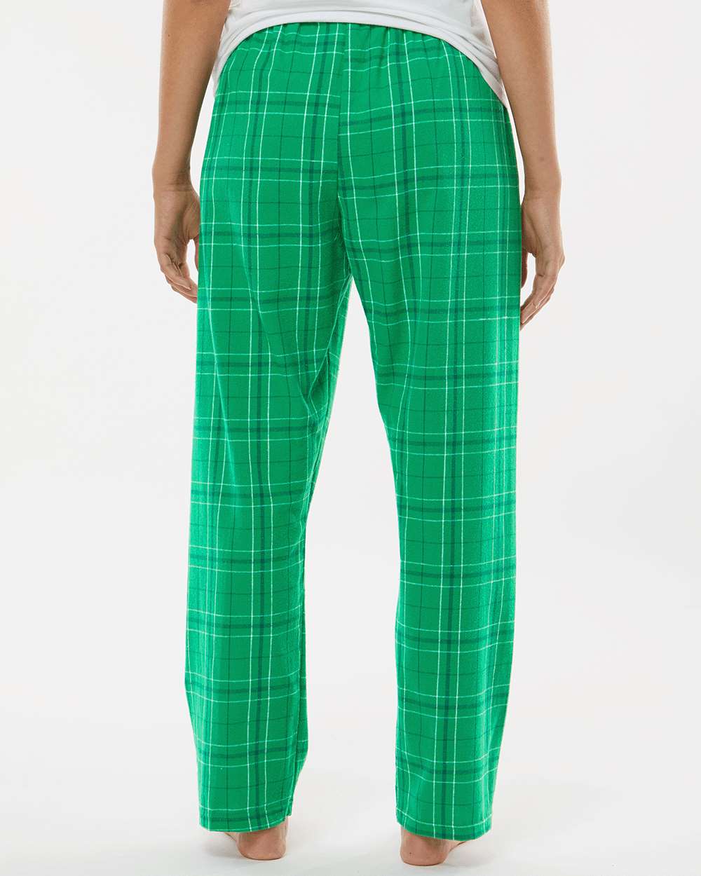 Women's Haley Flannel Pants - OnModelBack - B14603171 - Kelly Field Day Plaid