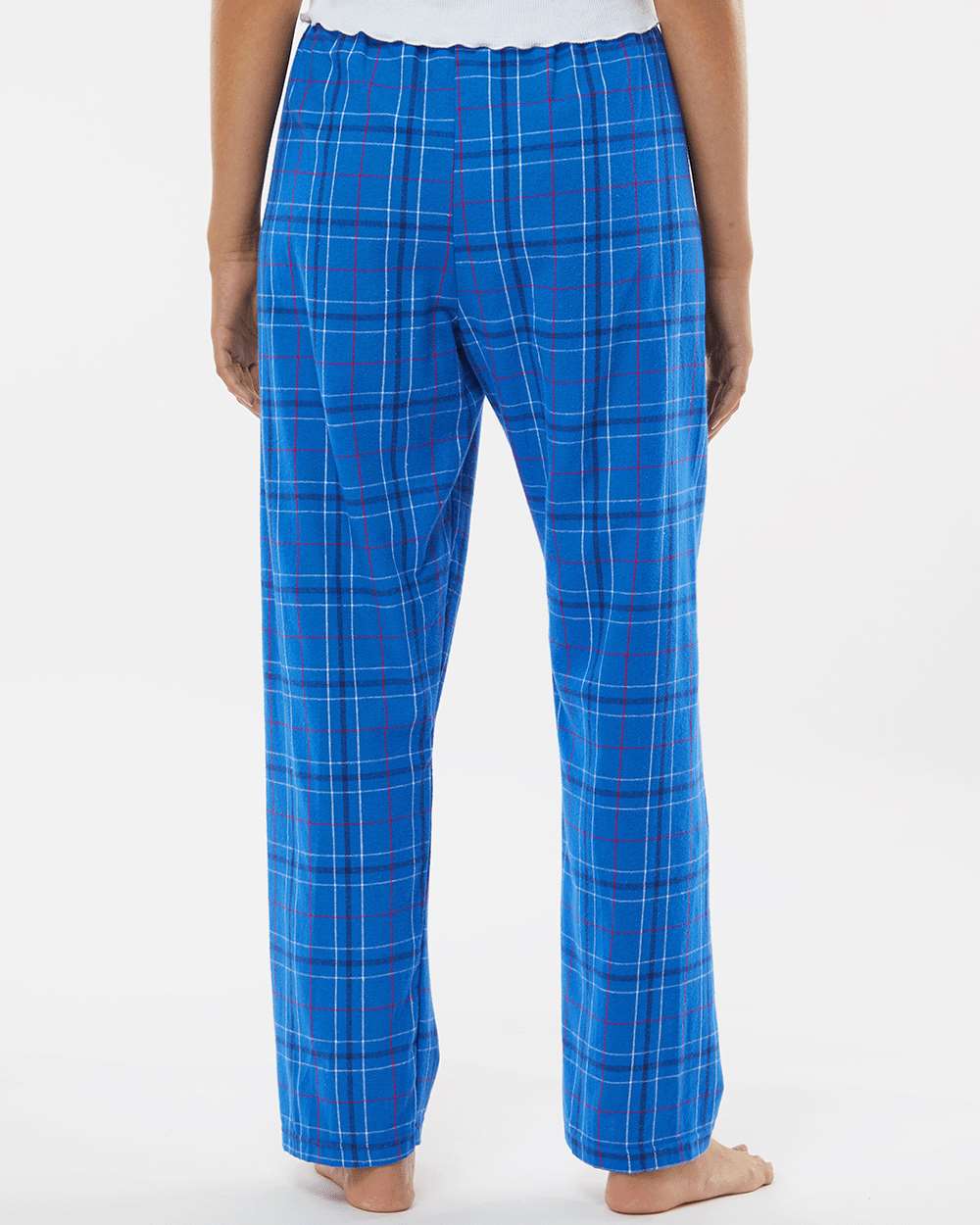 Women's Haley Flannel Pants - OnModelBack - B14603263 - Royal Field Day Plaid