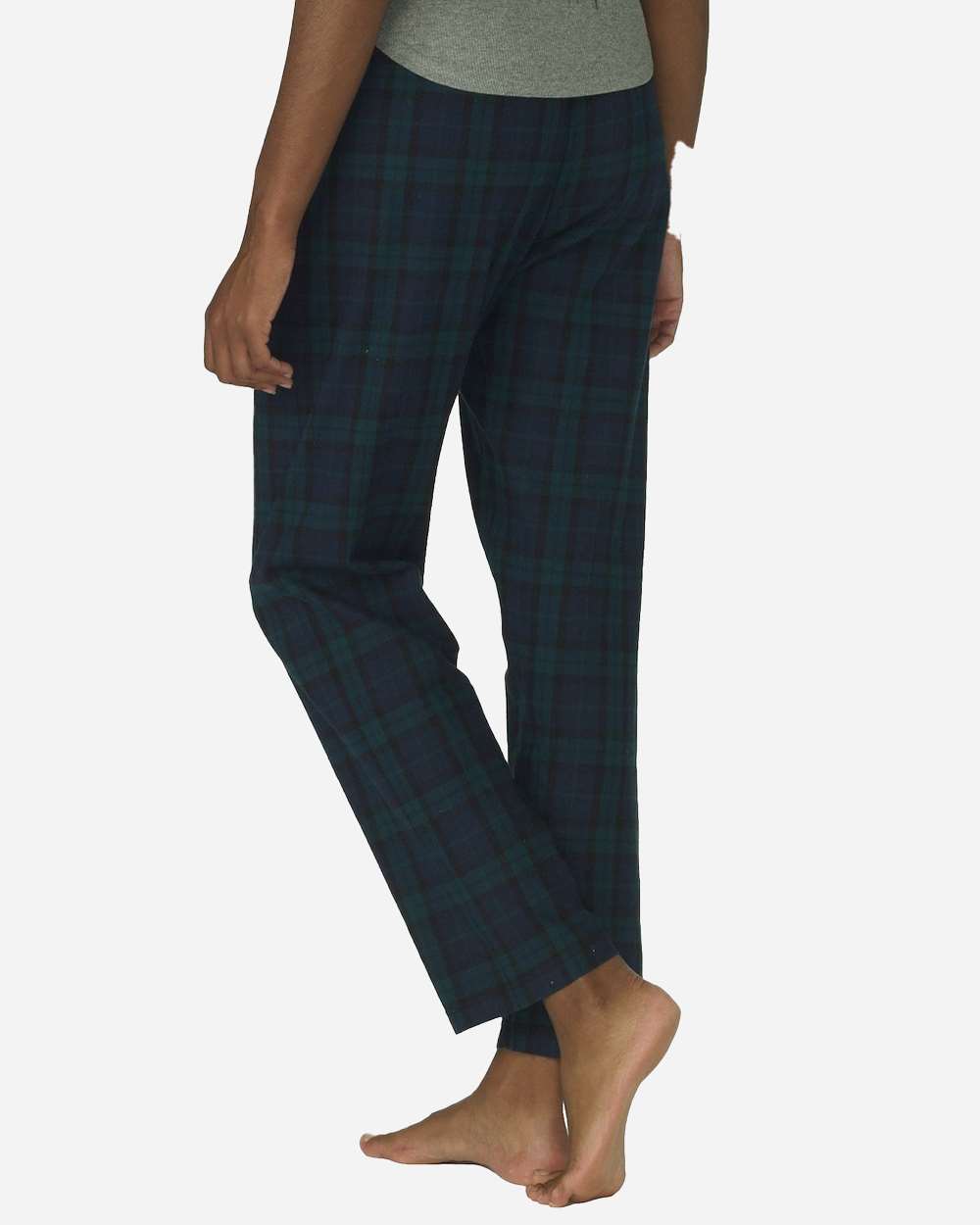 Women's Haley Flannel Pants - OnModelBack - B14603461 - Scottish Tartan Plaid