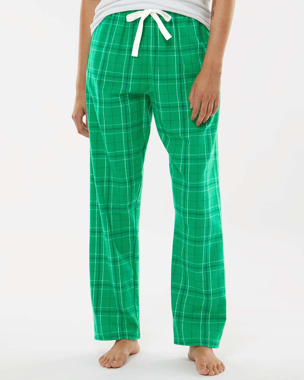 Women's Haley Flannel Pants - OnModelFront - B14603171 - Kelly Field Day Plaid