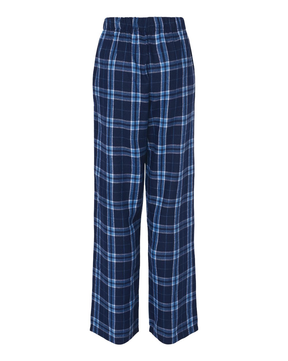 Youth Flannel Pants - Back - B20603133 - Navy/ Columbia Plaid