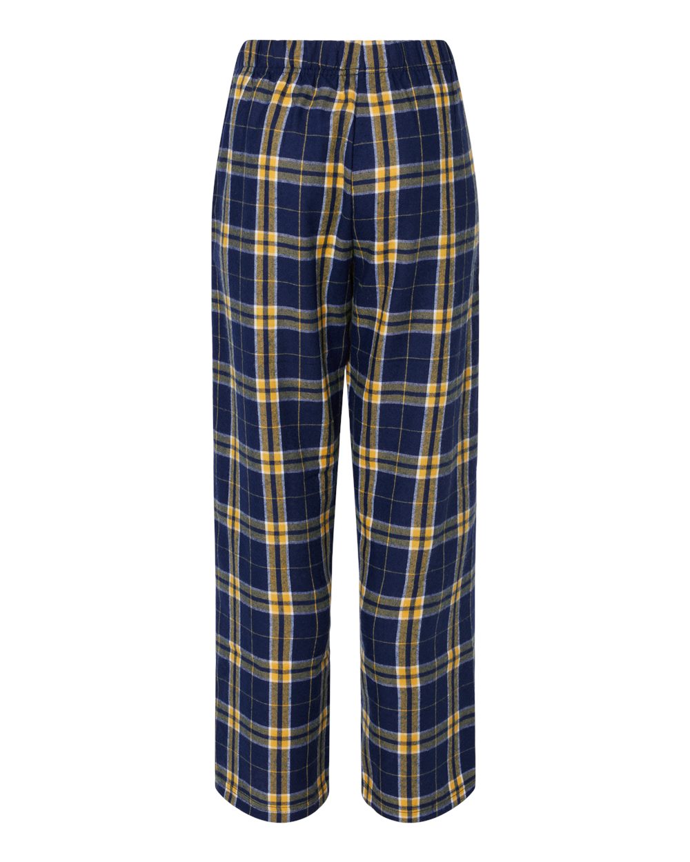 Youth Flannel Pants - Back - B20603143 - Navy/ Gold