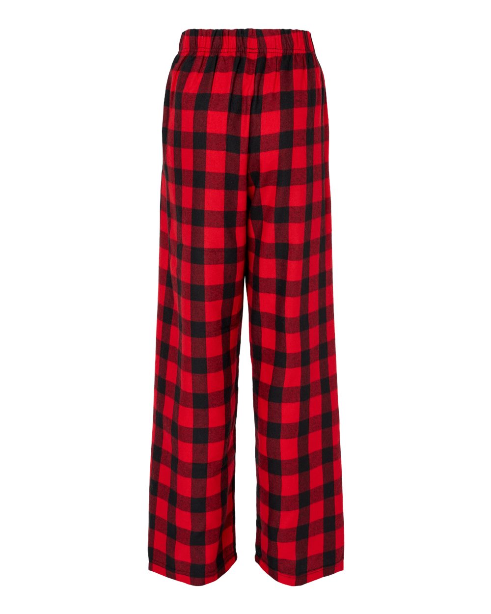 Youth Flannel Pants - Back - B20603183 - Red/ Black Buffalo
