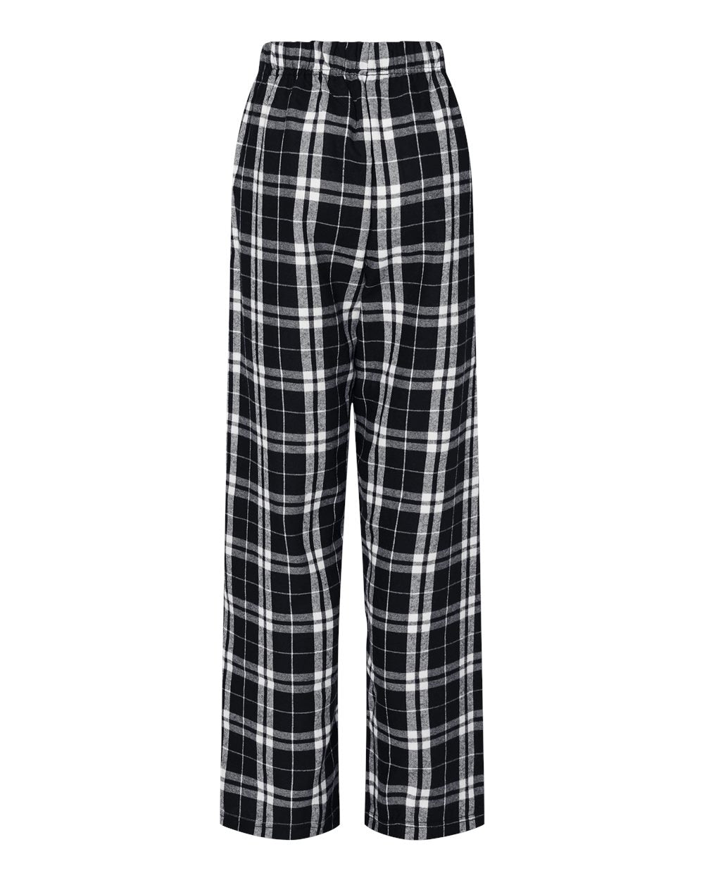 Youth Flannel Pants - Back - B20603933 - Black/ White