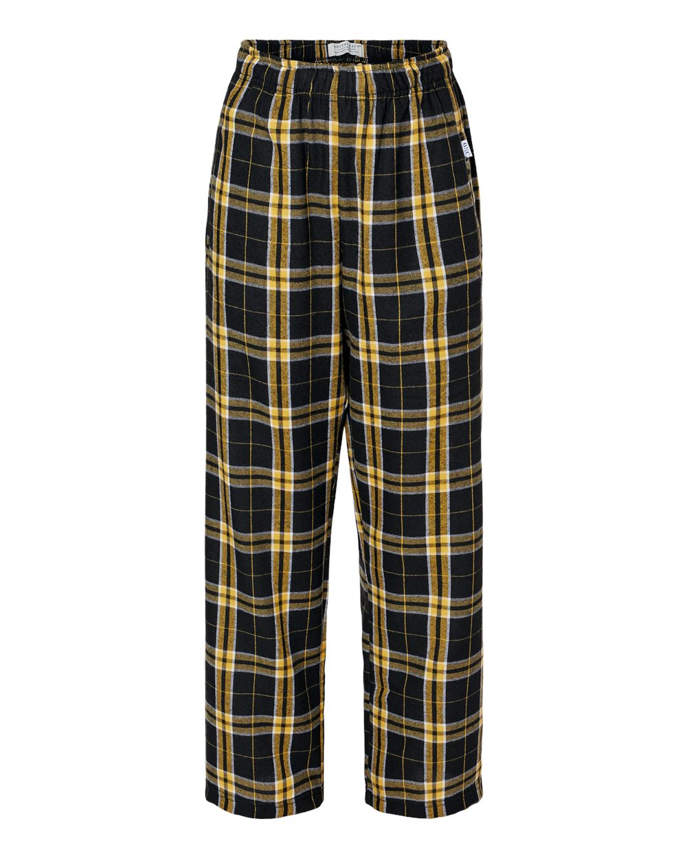 Youth Flannel Pants - Front - B20603283 - Black/ Gold