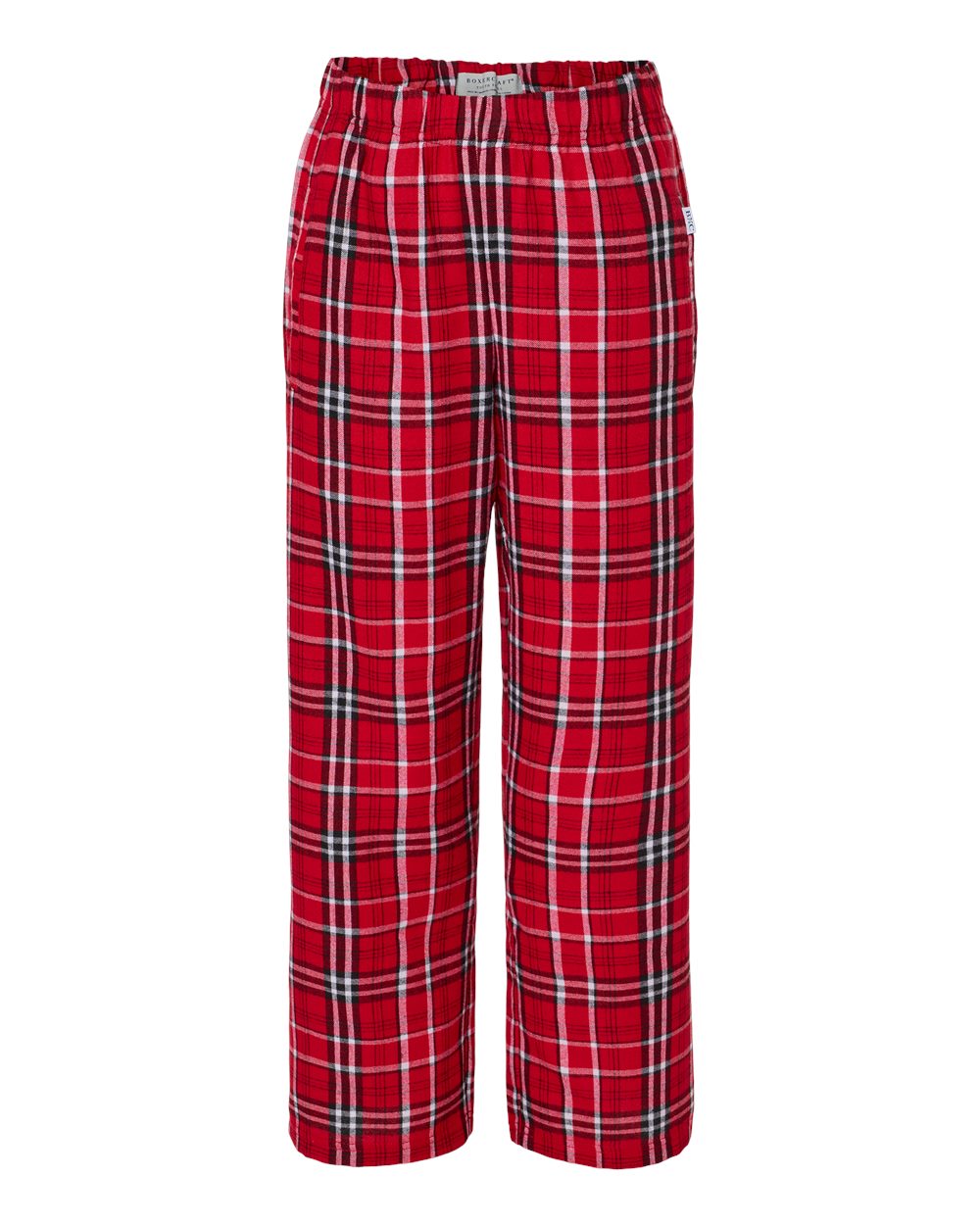 Youth Flannel Pants - Front - B20603913 - Red/ White