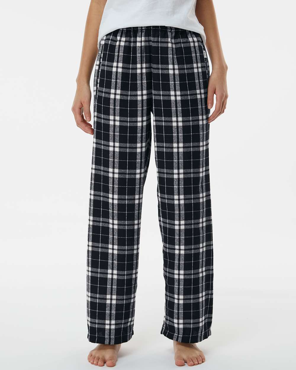 Youth Flannel Pants - OnModelFront - B20603933 - Black/ White