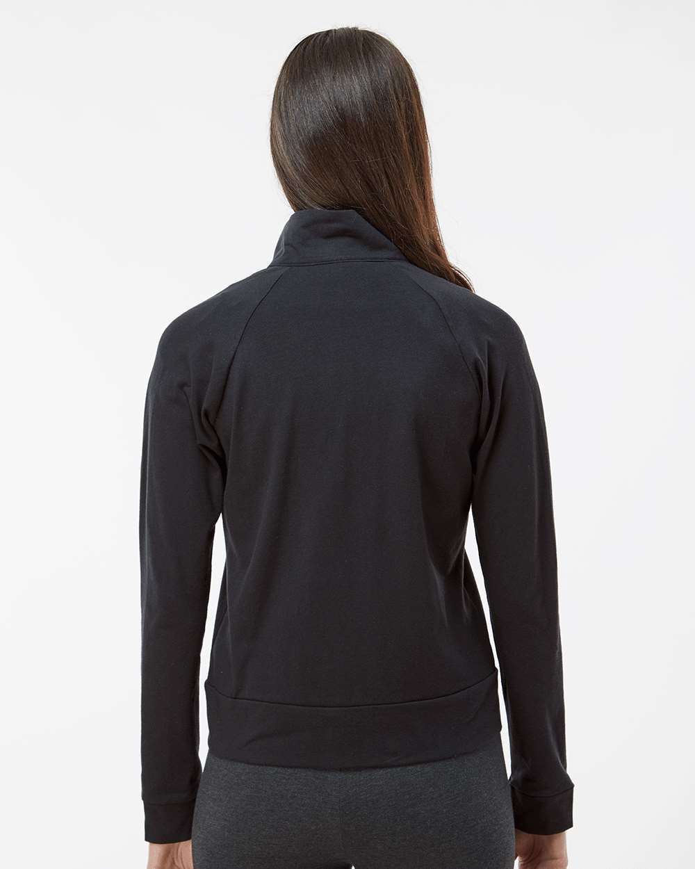 Women’s Full-Zip Practice Jacket - OnModelBack - B54603502 - Black