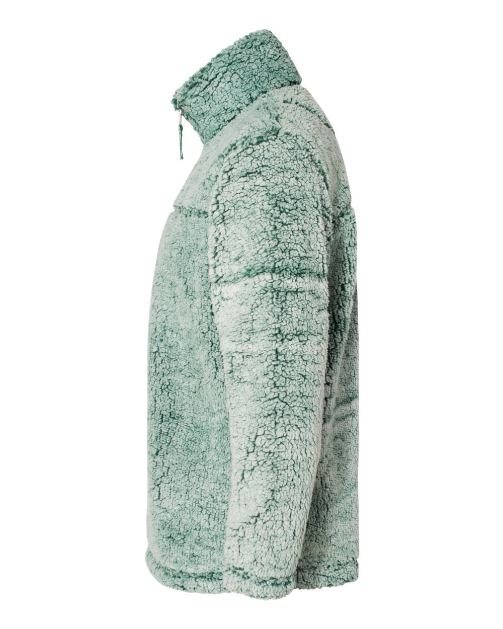 Unisex Sherpa Fleece Quarter-Zip Pullover - DirectSide - B36703542 - Frosty Hunter