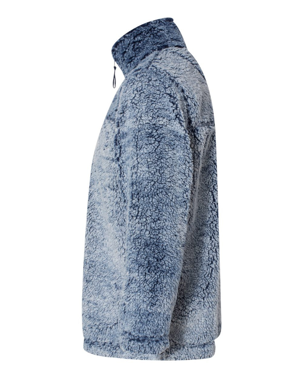 Unisex Sherpa Fleece Quarter-Zip Pullover - DirectSide - B36703652 - Frosty Navy