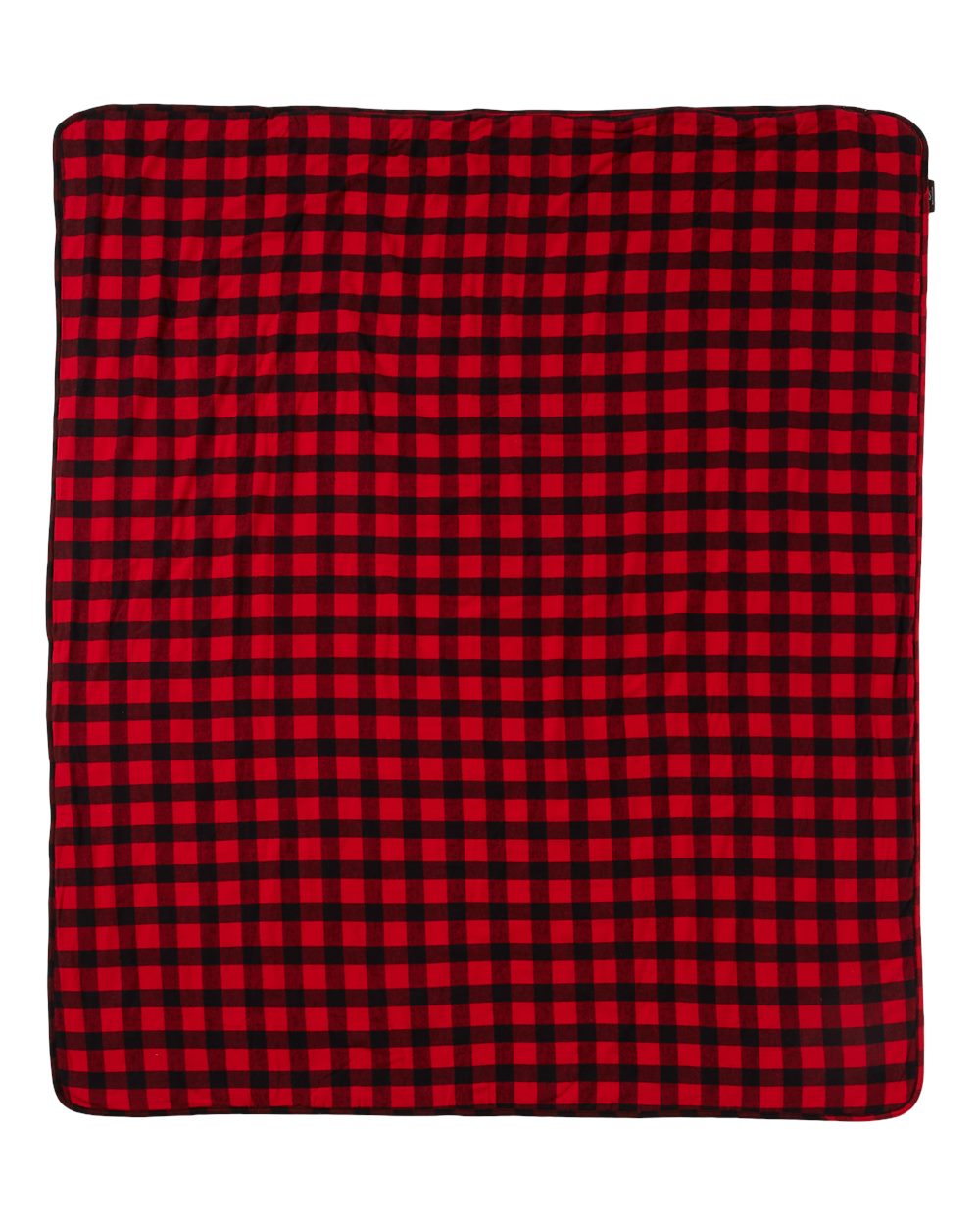 Everest Blanket - Front - B11403700 - Red/ Black Buffalo