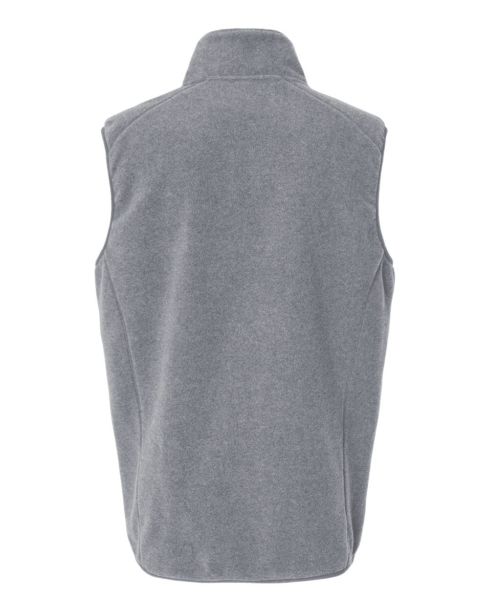 Men's Polar Fleece Vest - Back - B15986103 - Heather Grey